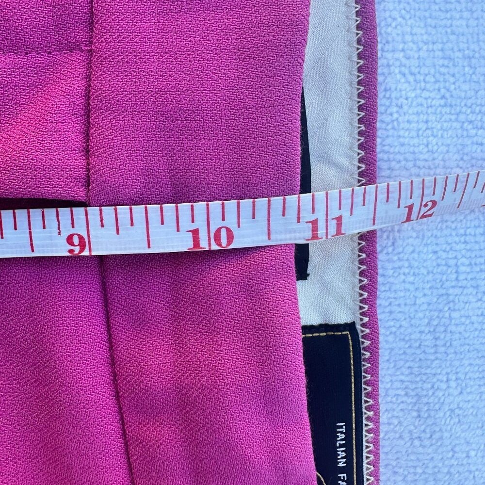 J. Crew Women's Nova Fides Wool Blend Pants Italian Pink Trousers - 4 - Picture 10 of 11